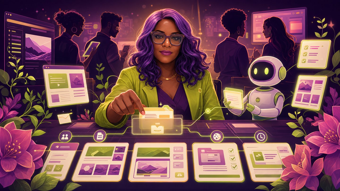Faith welcoming client work into an organized AI web studio intake and proof workflow.